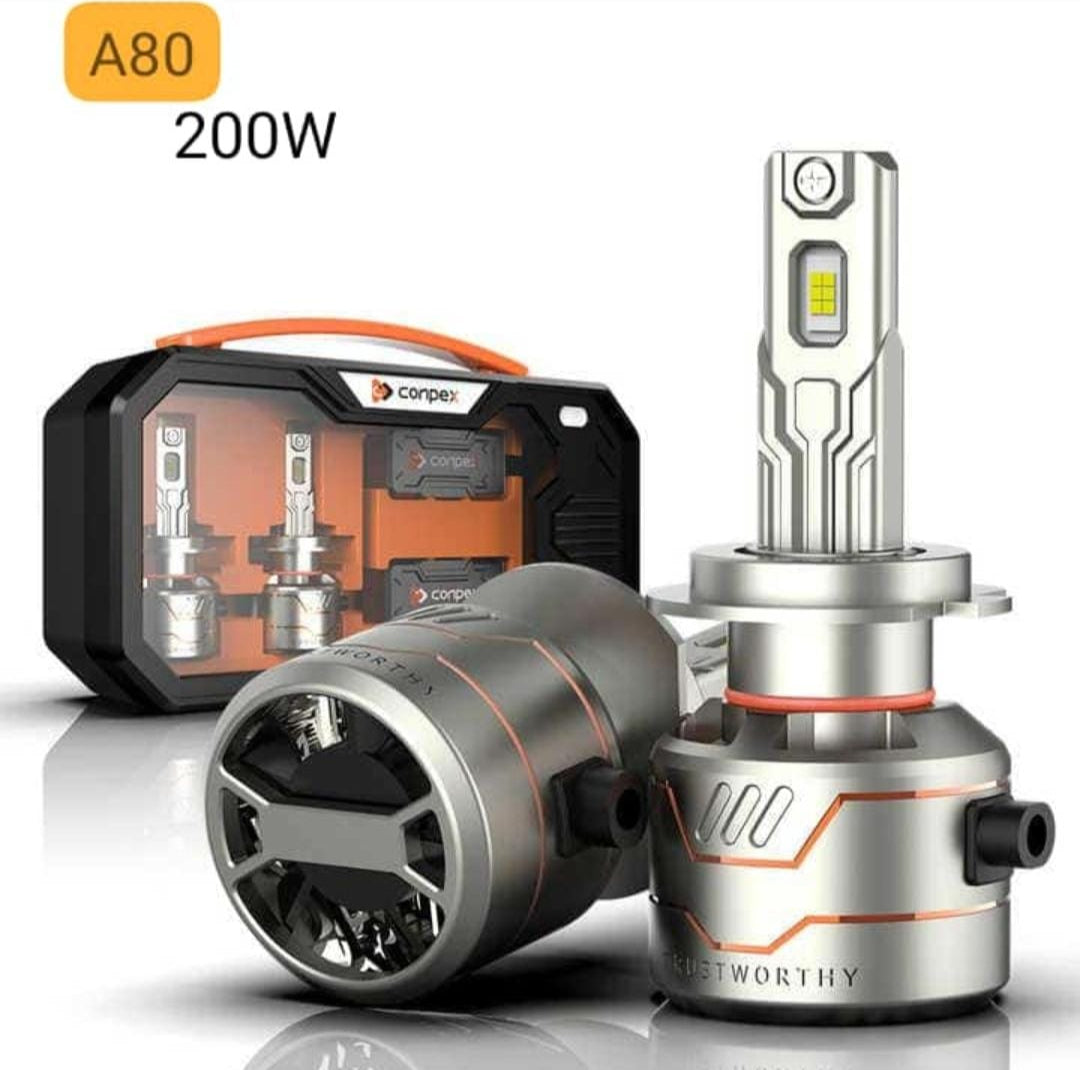 A80 Turbo LED 2pcs AR8 200W H1 H4 H7 H11