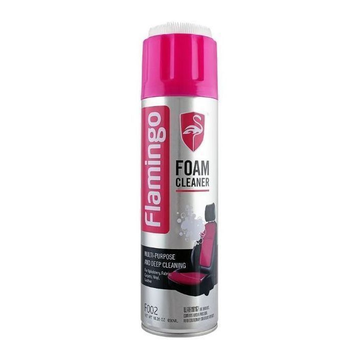 Nettoyant mousse Multi-usage liquide de nettoyage sans eau Flamingo Siège auto ou canapé pour voiture et maison – 650 ml
