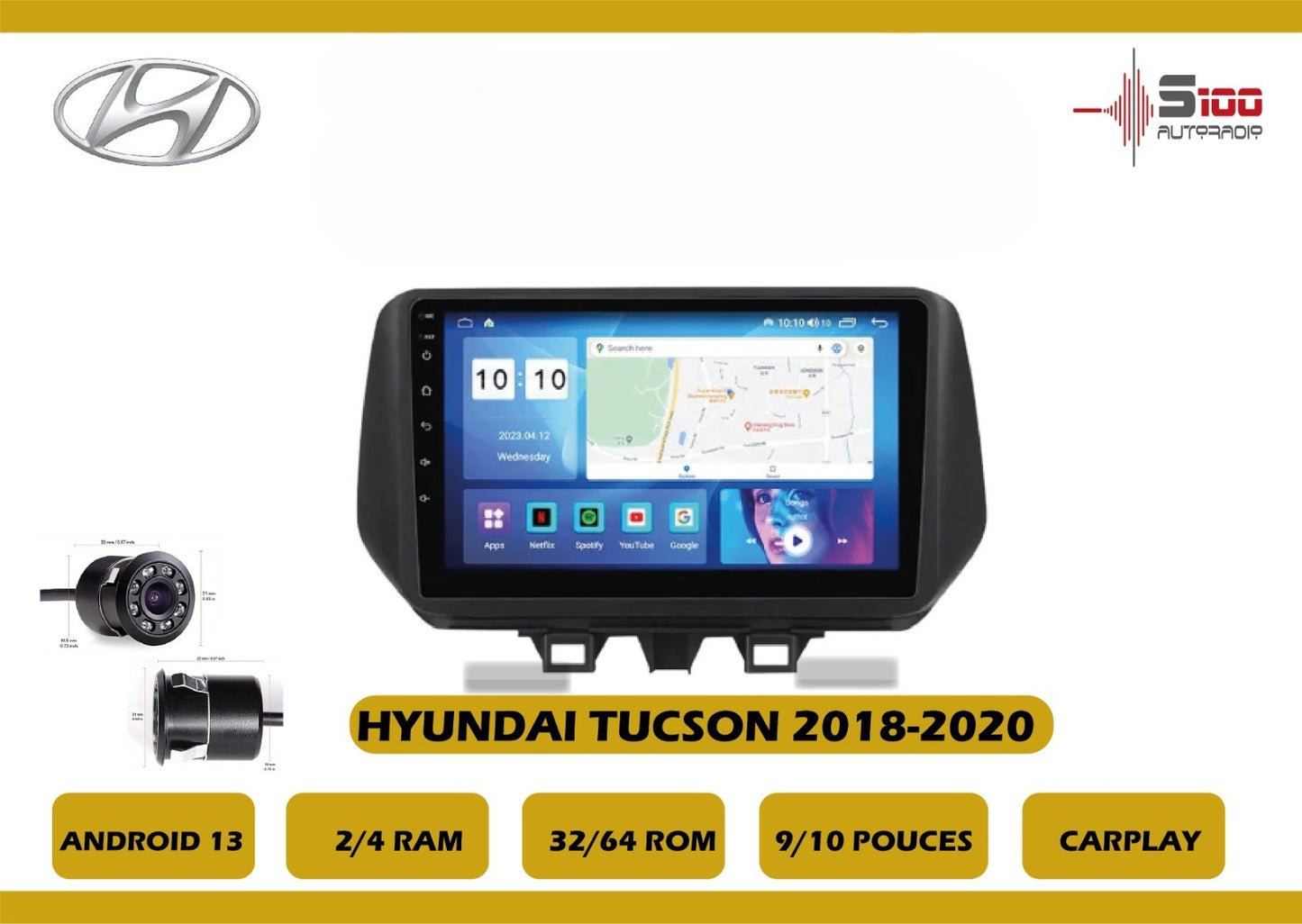 POSTE RADIO ANDROID Hyundai Tucson 2018-2020