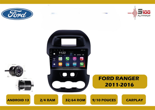 POSTE RADIO ANDROID Ford Ranger 2011-2016