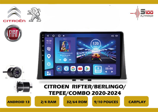 POSTE RADIO ANDROID Citroen/Rifter/Berlingo/Tepee/Combo 2020-2024