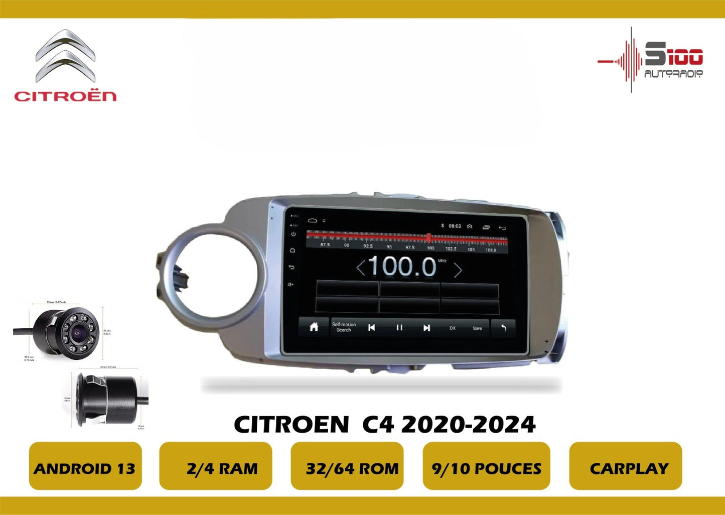 POSTE RADIO ANDROID Citroen C4 2020-2024