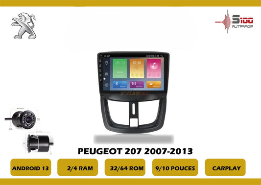 POSTE RADIO ANDROID Peugeot 207 2007-2013