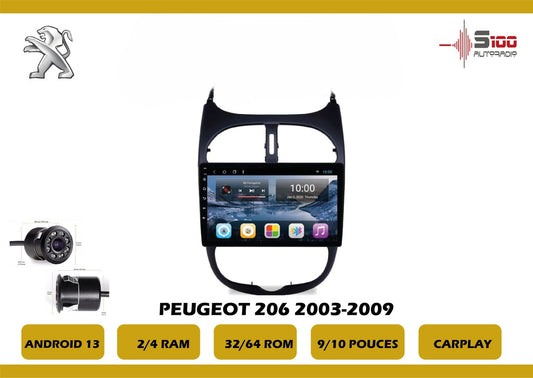 POSTE RADIO ANDROID Peugeot 206 2003-2009