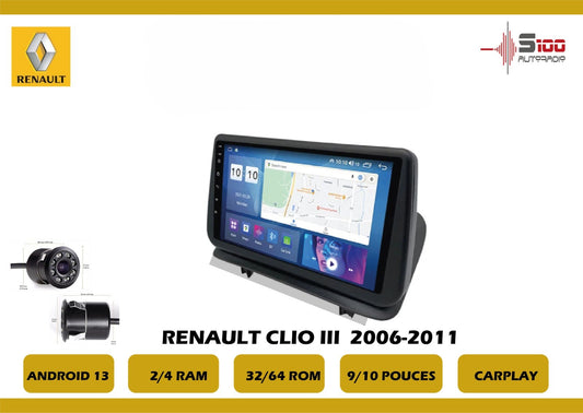 POSTE RADIO ANDROID Renault Clio 3 2006-2011