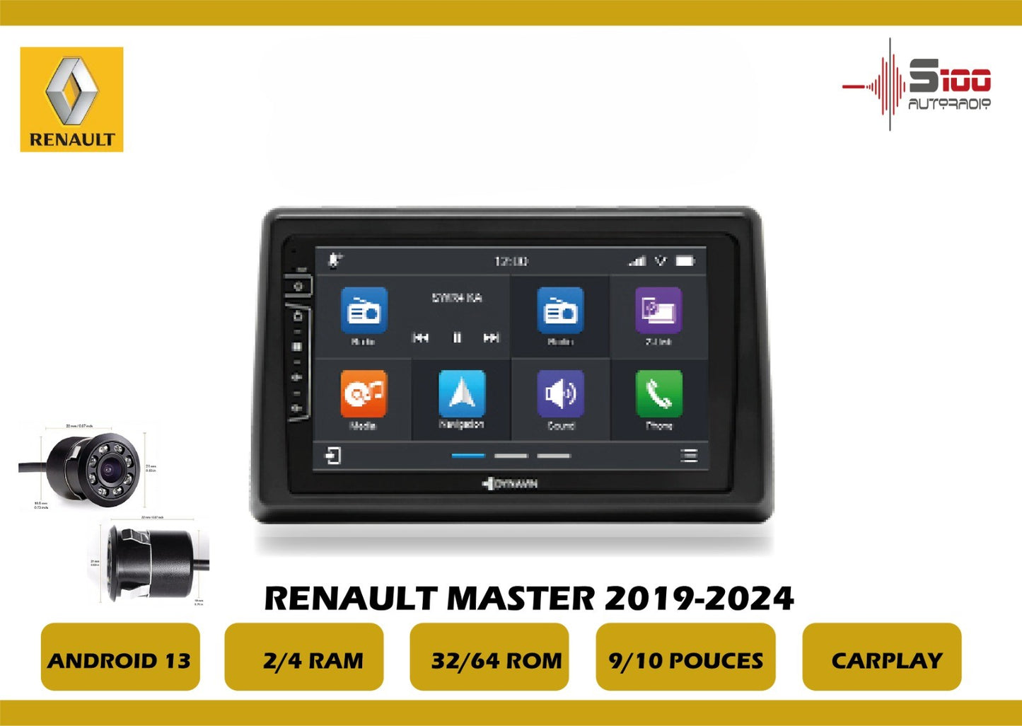 POSTE RADIO ANDROID Renault Master 2019-2024