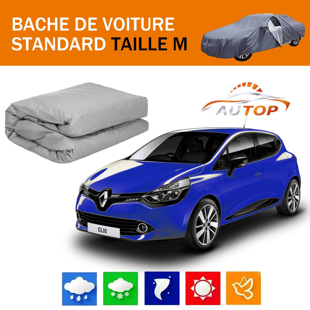 Bache de voiture standard toutes les marques , taille S M L XL XXL 4*4