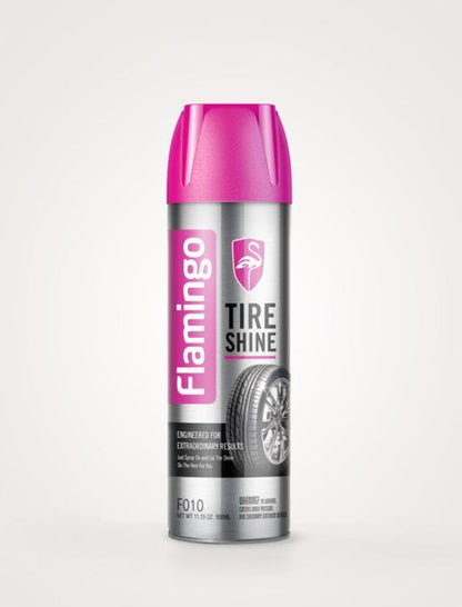 Nettoyage et polissage pour pneu brillants Flamingo Brillant Pneus voiture avec des pneu brillants et brillants peut être absolument